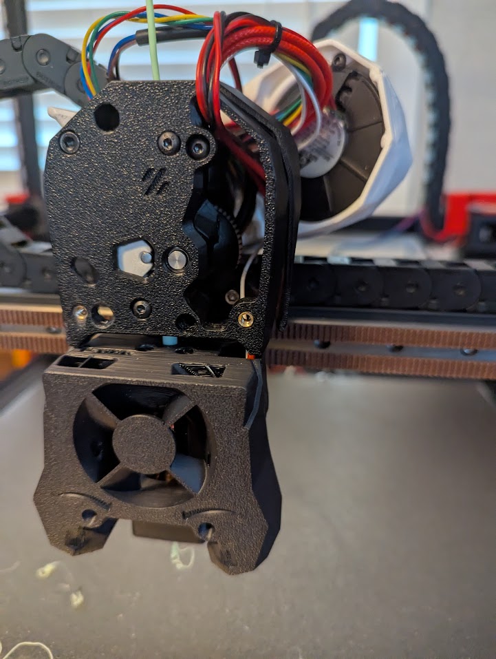 disassembled stealth burner 3d printer tool head for maintenance